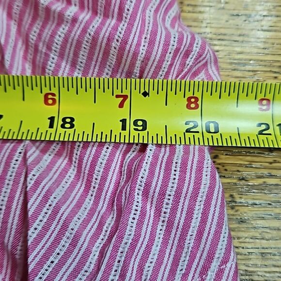 Gap Pink & White Stripe Sleeveless Summer Top Women's Medium - Picture 7 of 7